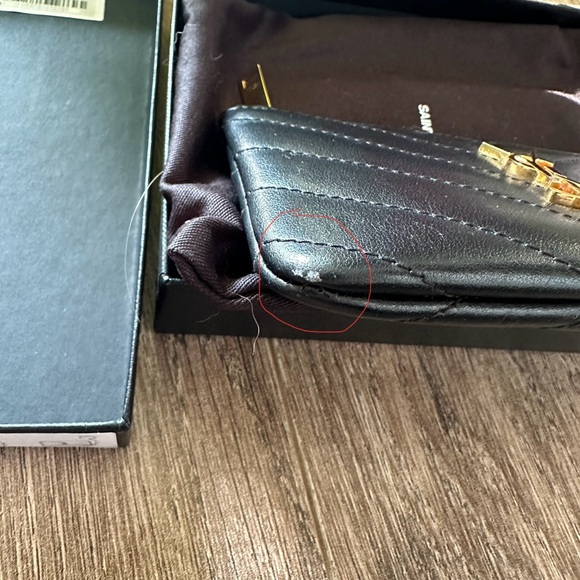 AUTHENTIC YSL Monogram Quilted Leather Key Pouch - Picture 6 of 6